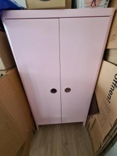 Ikea Busunge Kinder Kleiderschrank rosa