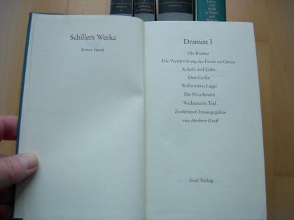 Friedrich SCHILLER: 4 Bände + Leben und Werk privat zu verkaufen