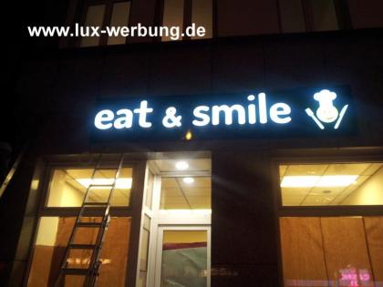 Wir bieten Außenwerbung 3D LED Leuchtbuchstaben beleuchtete Schriftzüge leuchtkä