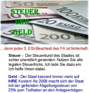 Steuer und Geld