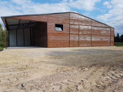 Doppeltgarage Metallgarage Lagerhalle 11x7 m Blech verzinkt Carport aus Stahl