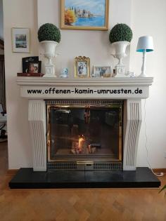 Offenen Kamin zur Heizanlage umbauen, binnen einer Stunde !