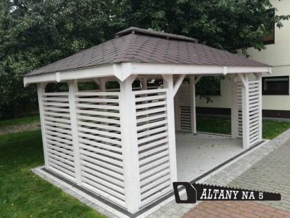 HOLZGARTENLAUBE CIECHANÓW GARTENHAUS GRILLPAVILLON KIEFERNHOLZ PERGOLEN 3x4m