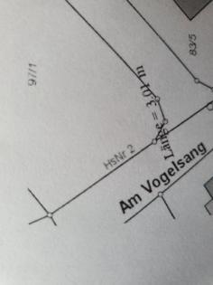 Baugrundstück, voll erschlossen für den Neubau eines Einfamilienhauses