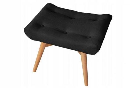 Sitzhocker gesteppter Hocker Holzhocker Fußhocker im skandinavischen Stil