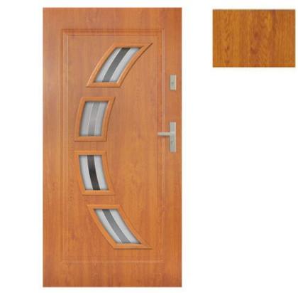 Tür Stahltür Eingangstür Haustür 65mm warm 90 100 Goldeiche Nuss Anthrazit Forte