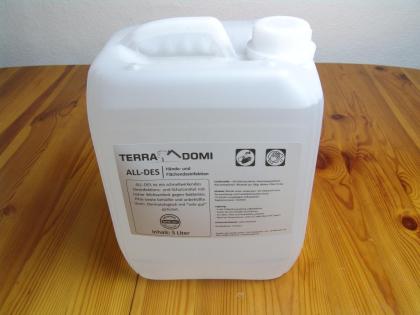 TerraDomi ALL-DES Desinfektionsmittel Hände/ Flächendesinfektion 5/ 10 Liter