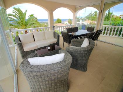 Spanien Ferienhaus Costa Blanca privater Pool + Meerblick in Dénia zu vermieten