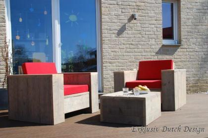 Bequemer Bauholz Lounge-Sessel Balingen von www.exklusivdutchdesign.de