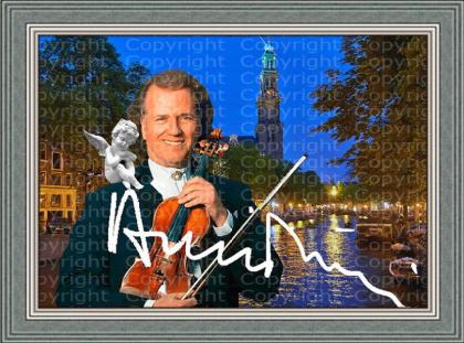 André Rieu Fotodruck signiert. NEU. Souvenir. Rarität. Andenken.