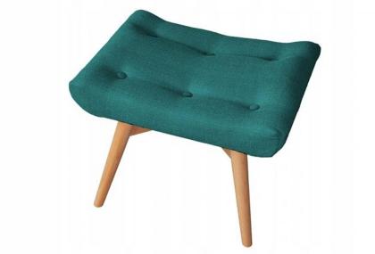 Sitzhocker gesteppter Hocker Holzhocker Fußhocker im skandinavischen Stil