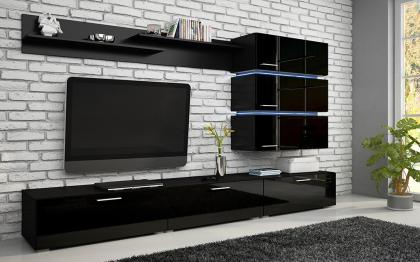 MÖBEL Schrankwand NEON Wohnwände Zimmer Schrank/ Kommode