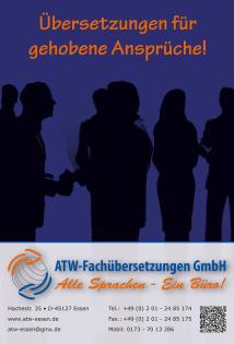 Professionelle Übersetzungen von Profis - ATW-Fachübersetzungen GmbH in Essen