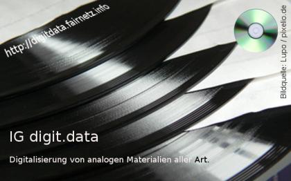 Schallplatten, Musikkassetten, Fotos ... wir digitalisieren.