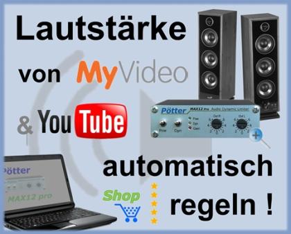 Pötter Audio-Limiter MAX12 automatisch Lautstärke regeln