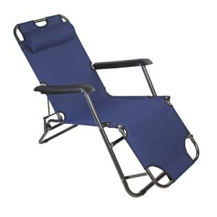 Sonnenliege Gartenstuhl Relaxsessel Liegestuhl Klappstuhl dunkelblau