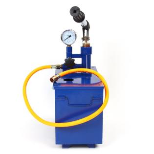 Prüfpumpe Testpumpe mit 10L Behälter blau