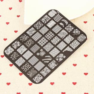 Nagelschablonen Nail Art Stamping 10.5x14.5cm