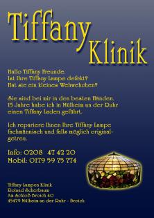 Tiffany Lampen Reparatur Essen Bleiverglasung Fusing Nrw