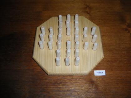 Steckspiel Solitär, Gesellschaftsspiel, Denkspiel, Reisespiel, Reha