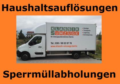 Enrümpelung - Sperrmüllentsorgung - Haushaltsauflösung - Wohnungsauflösung
