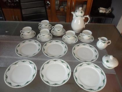 Fürstenberg Schlossgarten Kaffeeservice Grüne Ranke
