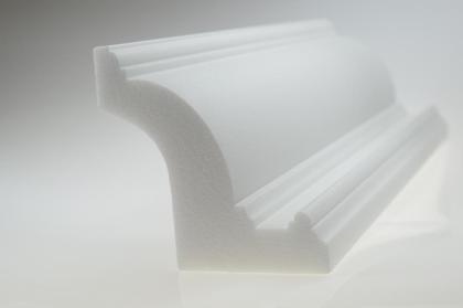 Polystyrol Stuckleiste Lichtprofile LED indirekte Beleuchtung Hartschaum Modell