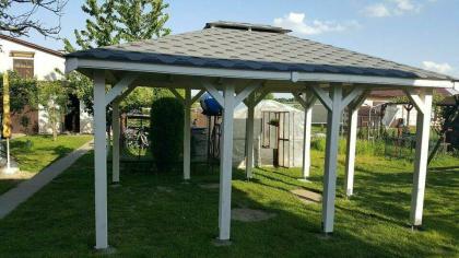 PERGOLEN GARTENHAUS GARTENLAUBE KLEBEDACH HOLZ 3, 5x4, 5m