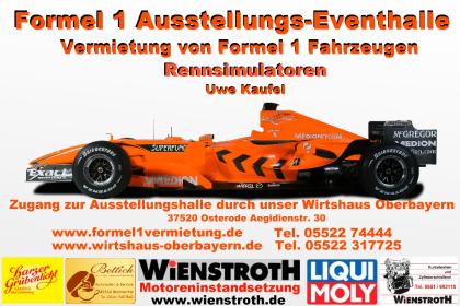 Formel 1 Rennsimulation in original Rennwagen mit Erinnerungsfoto
