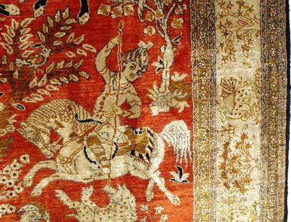 Ghom Seide 164x110 alt super fein (T044)