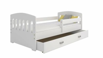 Bett Juniorbett Babybett Kinderbett Weiß 160x80 Lattenrost Schublade Matratze Ne