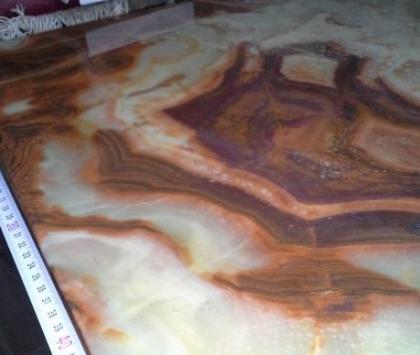 Edelstein Onyx Tisch Set Orginal Kölner Messe 1970