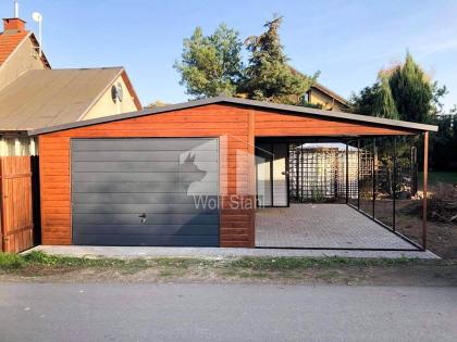 Blechgarage 5x6m Metallgarage Fertiggarage Carport und Garage Hohe Qualität GP88