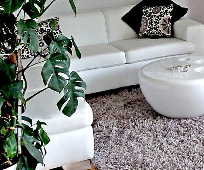Design-Luxus-Ecksofa - Dickleder (durchgefärbt) 