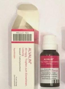 5 Stück Alvalin 40 mg/g Tropfen – 15-ml-Flasche, vorrätig (Haltbarkeit bis 2026)
