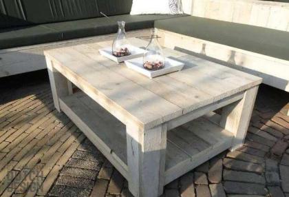 Bauholz Beistelltisch Kronach von www.exklusivdutchdesign.de