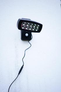 Strahler, Solar, 10 weiße LED, Dauerlicht Bewegungsmelder