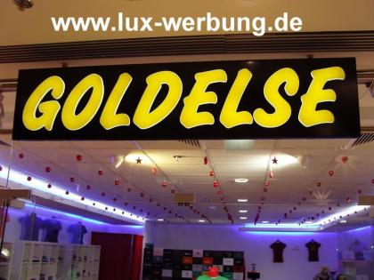 Werbeanlagen Lichtanlagen leuchtreklame Leuchtwerbung Außenwerbung Leuchtbuchsta