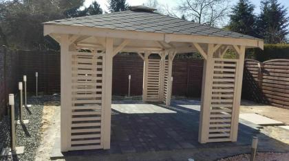 3-ECK GARTENHÄUSER CIECHANÓW HOLZGARTENLAUBE PAVILLON KIEFERNSCHUPPEN 3, 5x4, 5m