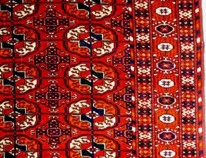 Orientteppich echter Buchara superfein antik (T065)