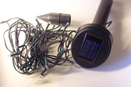 Lichterkette Solar, 48 weiße Leuchtdioden