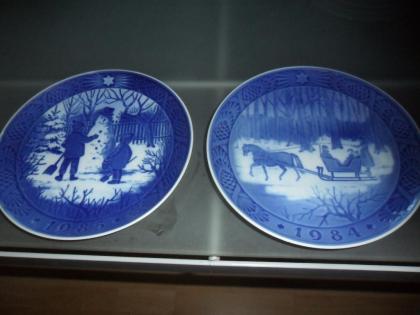 8 Wunderschöne Weihnachsteller   Royal Copenhagen Serie 1980-1987