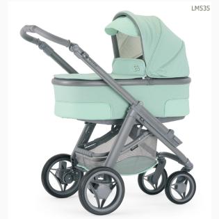 Moderner Kinderwagen in zarten Pastell-Farben von Bebecar NEU