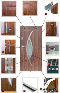 Wohnungseingangstüren Außentür FOBOS 90 Linkstür 55mm LA GARDA