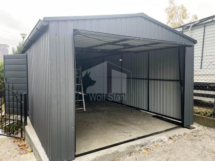  Blechgarage 3,5x7m Metallgarage Fertiggarage Garagen direkt vom Hersteller GP23