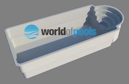  GFK Schwimmbecken Niagara 7,5x3,2x1,5 Swimming Pool