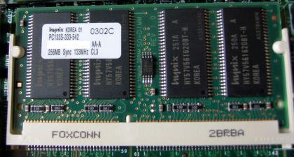 2x128MB Pc133 Laptopspeicher