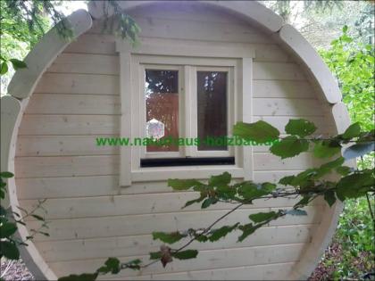 Schlaffass, Campingfass, Fasssauna, Saunafass, Gartensauna, Außensauna, Saunapod