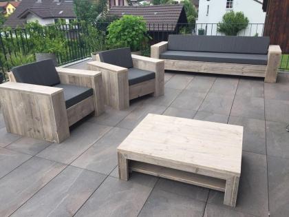 Bequemer Bauholz Lounge-Sessel Balingen von www.exklusivdutchdesign.de