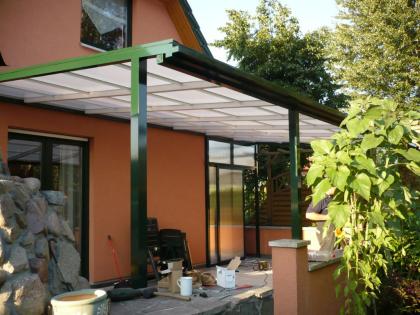 * aus Polen - von BLASK - Terrassenüberdachung aus Policarbinatplatten - alle Fa
